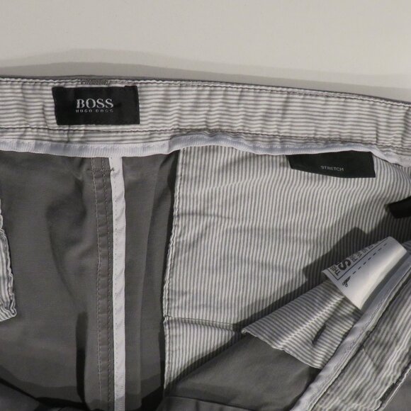 BOSS Gray Slim Fit Chinos. Size 36. 30" Inseam. - Picture 3 of 6